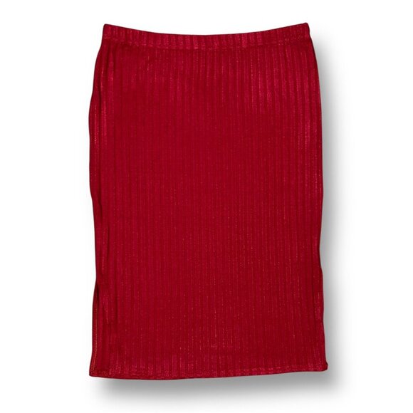 Anthropologie After Market M Burgundy Pleated Midi Skirt Academia Office Retro - Picture 5 of 8